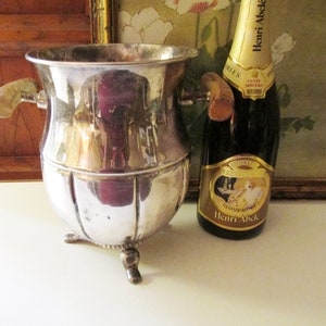Vintage HÔTEL Silver Wine Chiller Bucket