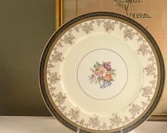 Vintage Edgerton American Cabinet Plate, Decorative or Dinner Plate, Baroque Style