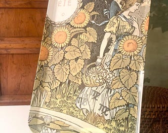 Vintage Italian Large Melamine Tray, Art Nouveau Design, Bar Tray, Chinoiserie Chic Decor, BoHo Sandwich Tray
