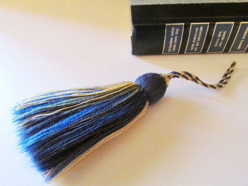 Houles Paris Vintage French Blue Key Tassel By Houles Paris Etsy