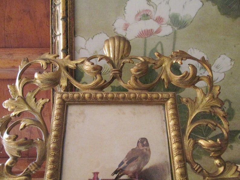 Vintage Ornate Brass Picture Frame Wall Gallery Decor Brass Etsy