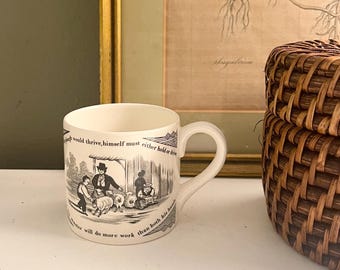 Mottahedeh Ben Franklin Quotes Sentiment Mug, Typography Espresso, National Historical Park