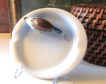 Vintage Metzler & Ortloff  Germany Mallard Duck Ashtray, Gift For Bird Lover, Father's Day Gift