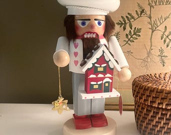 Steinbach Gingerbread Baker Nutcracker, German Christmas Wooden Decor