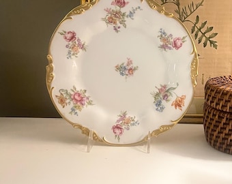 Vintage J. Pouyat Limoges France Decorative Plate, French Chic Cabinet Plate