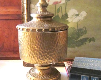 Vintage Hollywood Regency Footed Candy Dish, Retro Bar Ware, Coffee Table Decor
