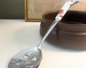 Vintage Royal Worcester " Evesham" Vegetable Spoon, New Old Stock, Sheffield England