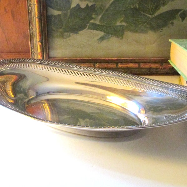 Vintage Fisher Sterling Silver Bread Tray