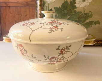Vintage Rosenthal Ivory Soup Tureen, Bavaria Made,Thanksgiving Dining, Chinosiere Lidded Serving Bowl, Grandmillenial Dining
