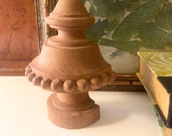 Vintage Houles Paris Wood Finial Salvage, Showroom Sample, French Chic Tablescape