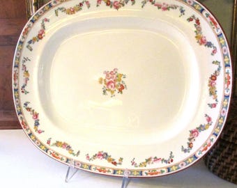 Antique Mintons England Platter, "Minton Rose" Pattern, Antique Romantic Roses China, Wall Decor, Tea Party Tray, Grandmillennial
