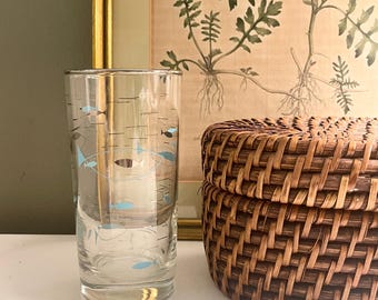 Vintage Libbey MCM Atomic Fish Tumbler