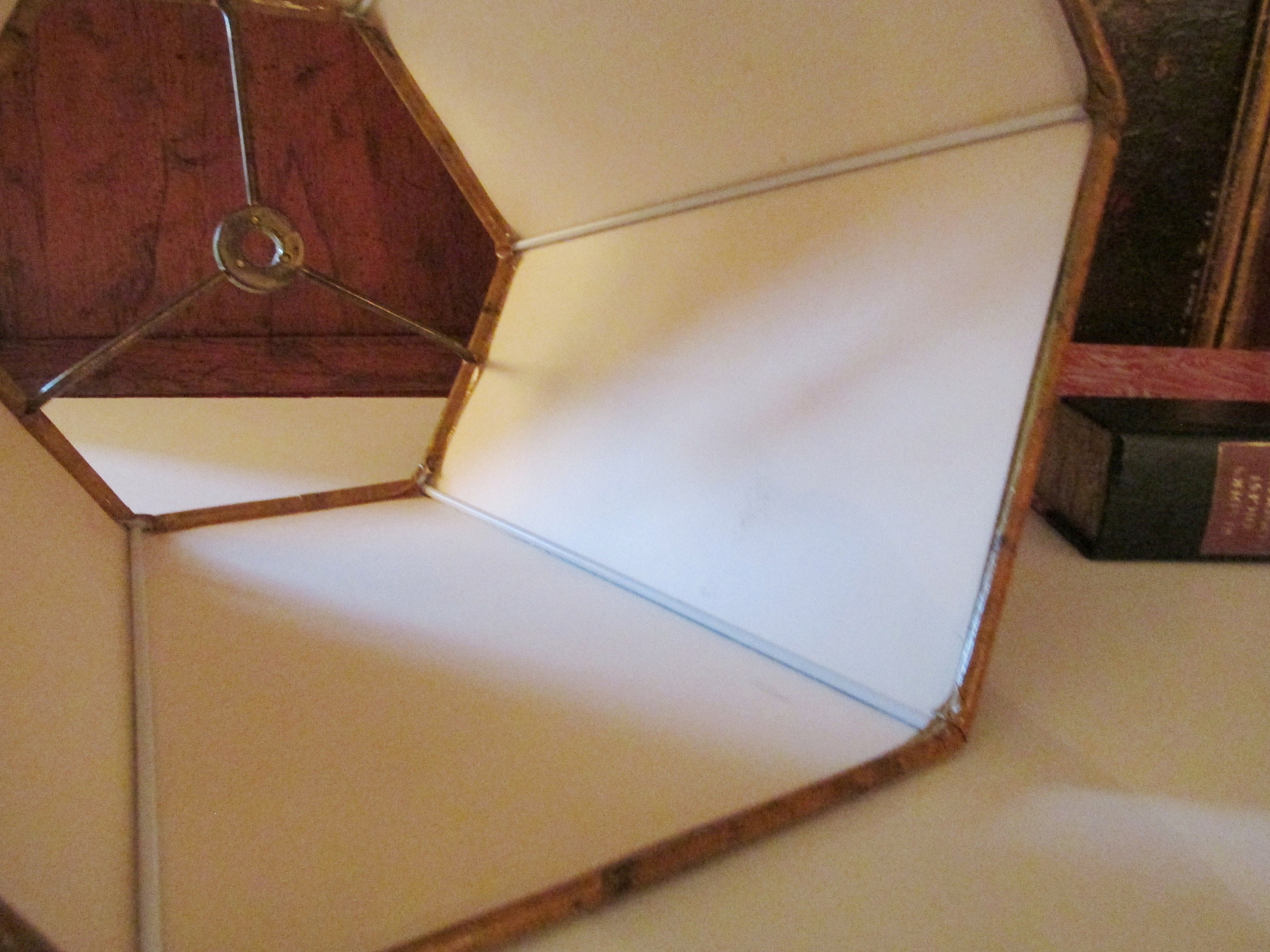 Vintage Artemis Studios Lamp Shade Ochre Gold Marblized