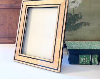 Vintage Saks Fifth Avenue Wooden Frame, Classic Burlwood Design, Photo Frame, 4 x 6