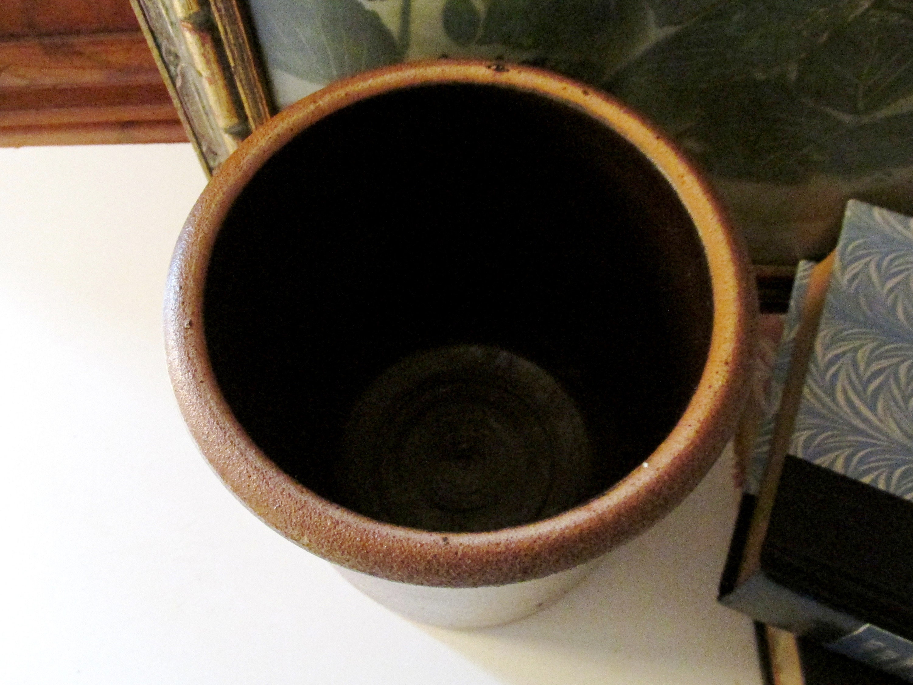 Keaton Pottery Utensil Crock, Boho Chic, Elephant Crock ...