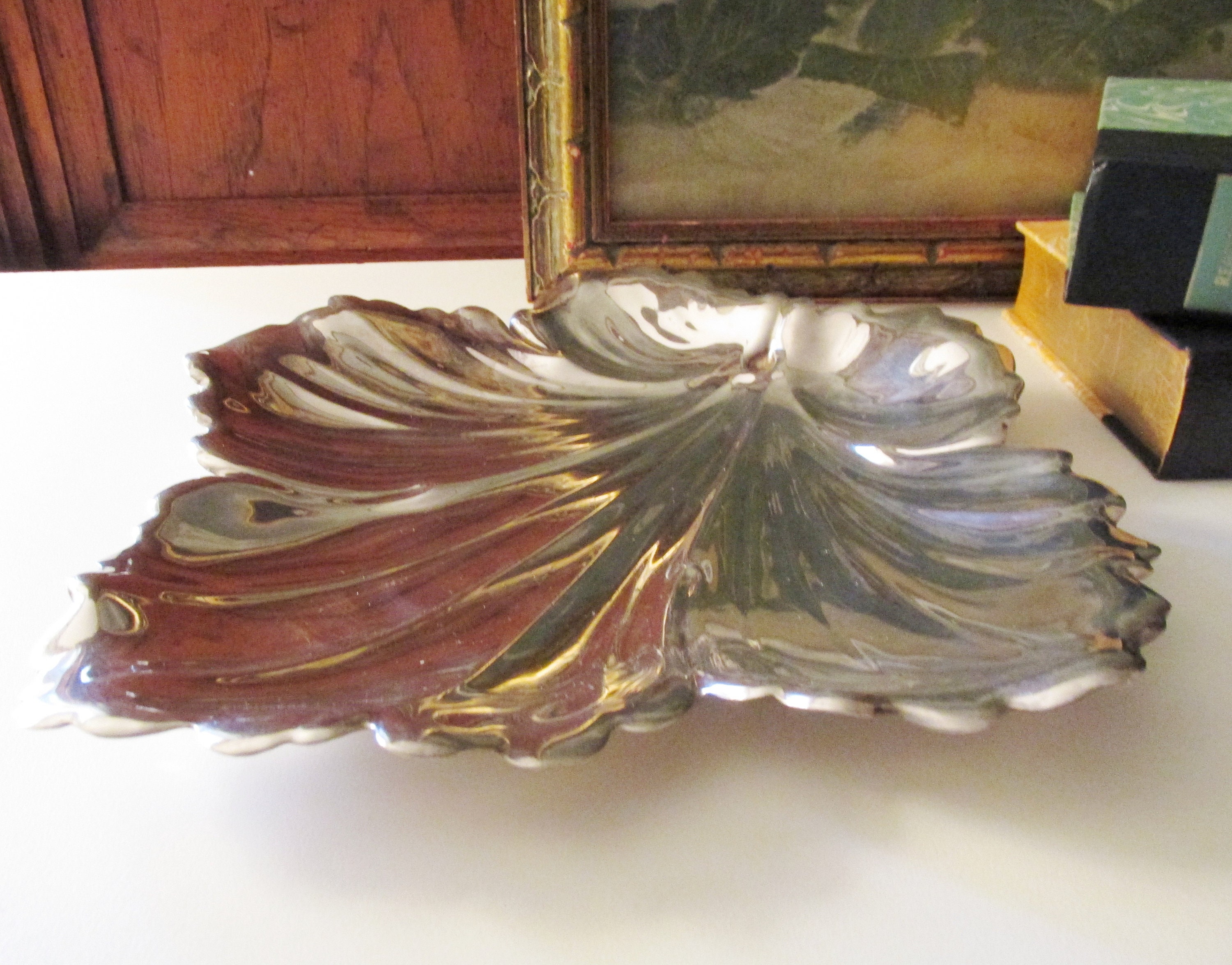 Silver Plated Tray Coffee Table Decor Fisher Silversmiths Leaf Tray Vintage Leaf Tray Decorative Autumn Leaf Dish