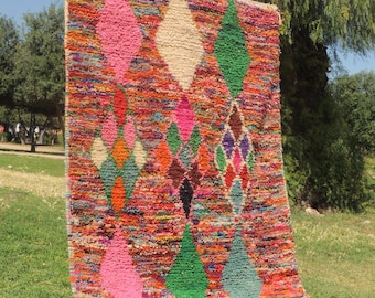 Handwoven Custom Moroccan rug, Area rugs for living room, Beniourain rug, Moroccan shag rug, Berber rug, Morrocan rug, Colorful Rug, Teppich