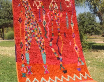 Handwoven Custom Moroccan rug, Area rugs for living room, Beniourain rug, Moroccan shag rug, Berber rug, Morrocan rug, Colorful Rug, Teppich