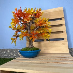 miniature Bonsai tree , dollhouse decoration , accessories scale 1:12
