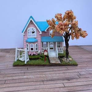 Miniature Dollhouse,wooden  Dollhouse, Dollhouse Toy, Dollhouse, Miniature House