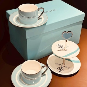 Tiffany&Co.Afternoon Tea Cup And Saucer Gift Set