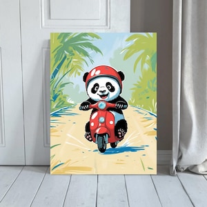Adorable Panda on Scooter / Adorable Panda on Scooter