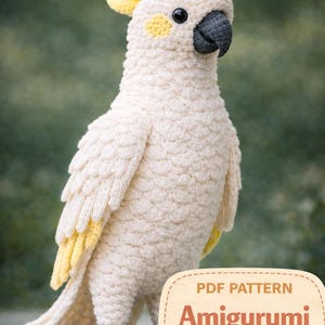 初心者に優しいオウムのあみぐるみパターン｜かぎ針編みの鳥 PDF