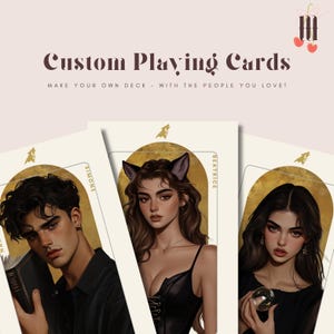 Personalisierte Spielkarten mit Ihnen und Ihren Freunden