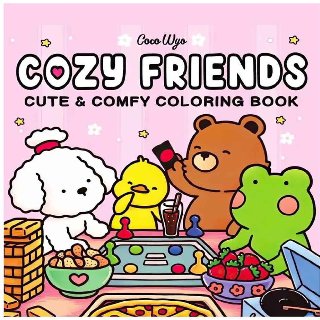 CoCo Wyo Cozy Friends Coloring Book PDF – 20 Cute, Bold & Easy Pages for Relaxing Coloring