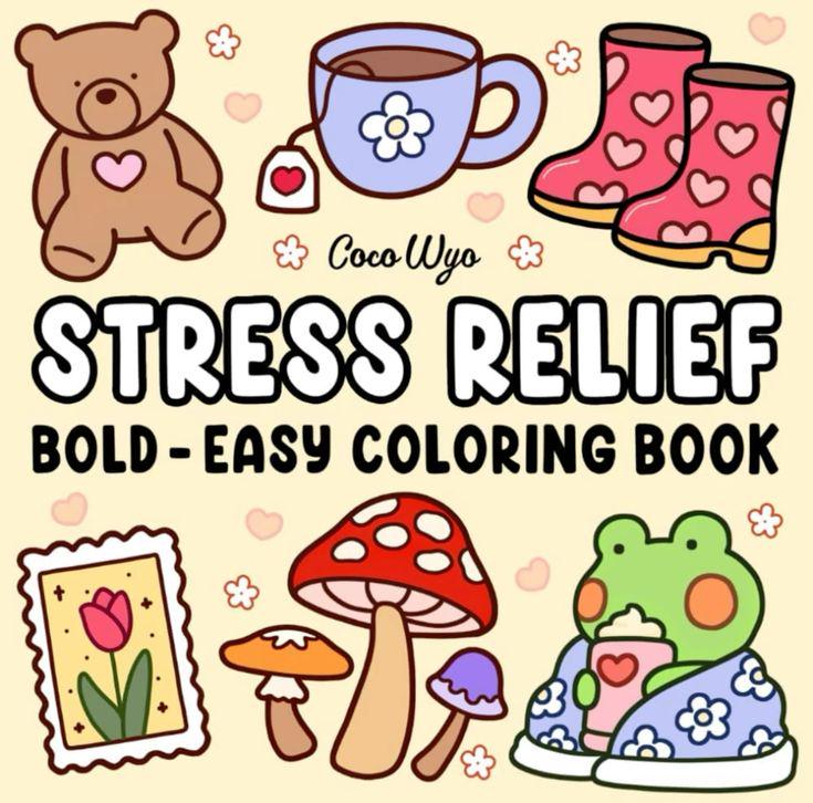 CoCo Wyo Libro para colorear antiestrés PDF – 25 páginas audaces y fáciles de imprimir para niños y adultos, descarga digital instantánea