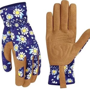 Customized garden gloves for women - one size (Hand Width 3.5 " Hand Length 9 ")