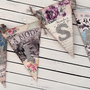 Kit de pancarta WISH - Kit de plantillas de patrones imprimibles - Kit digital de estilo vintage