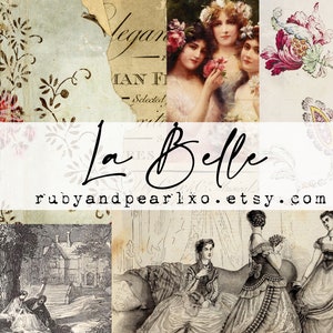 La Belle Collection - Digital Download - Antique Papers - Printables for Journaling and Art