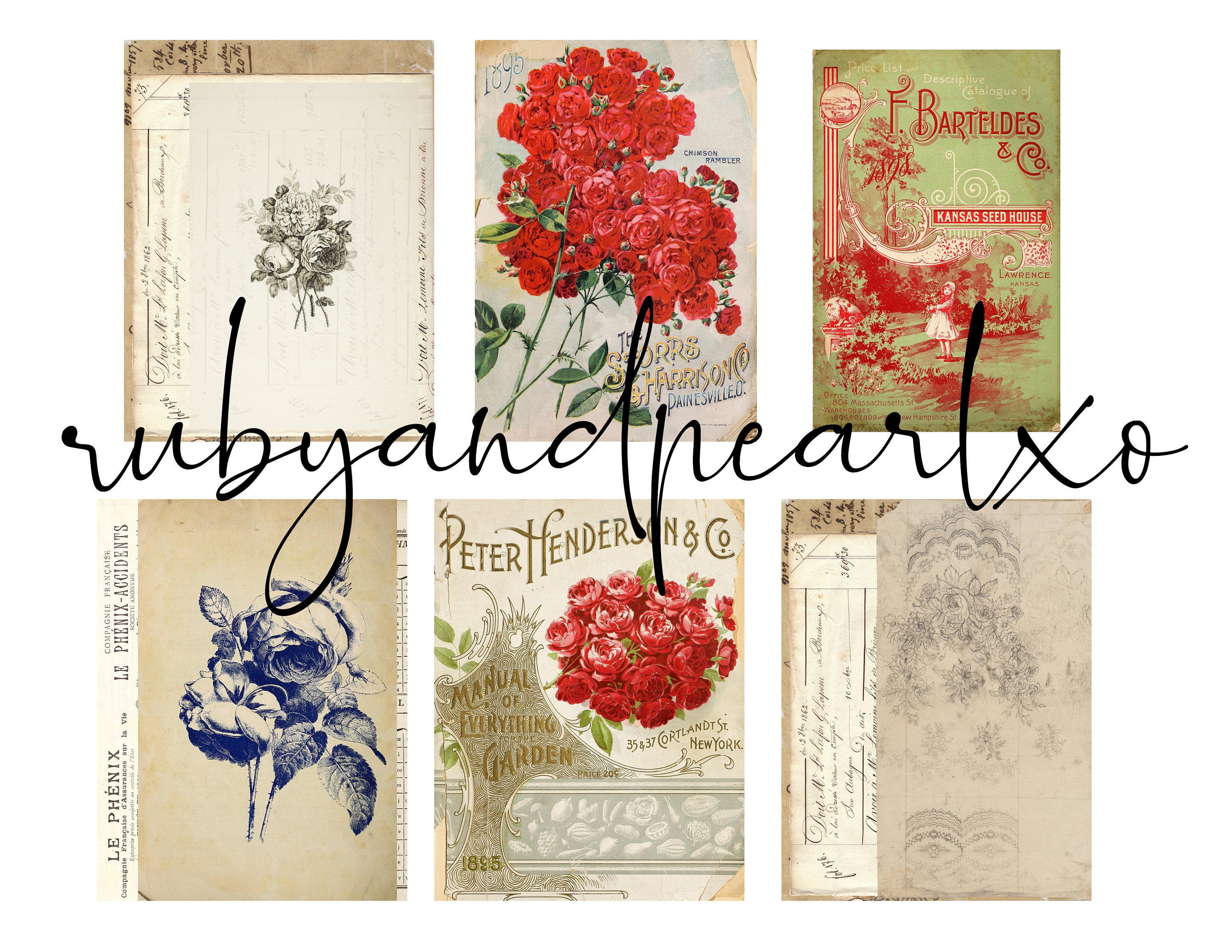 Rosie Vintage Printable Collection - Digital Download
