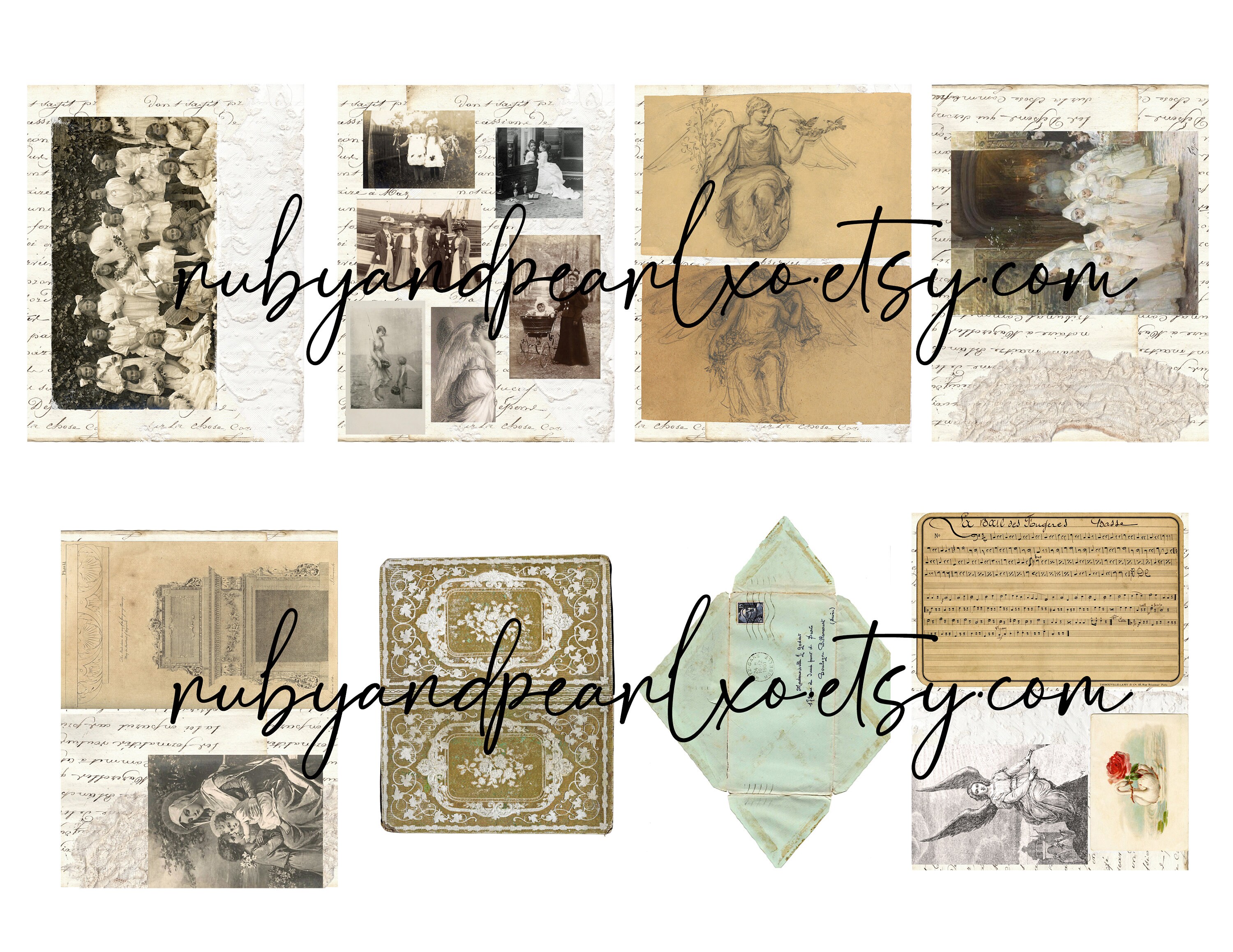 Love &amp; Light Vintage Printable Collection Digital Download - Etsy