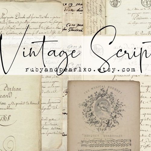 La Belle Collection Digital Download Antique Papers - Etsy
