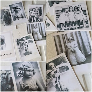 Children printable collage sheet - Vintage style Instant Photo Frames