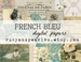 French Bleu Collection - Digital Download - Antique Papers  - Printables for Journaling and Art 