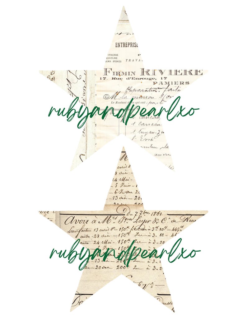 Stars Stars Stars! - Vintage Printable Collection - Digital Download ...