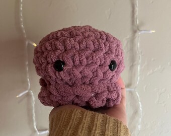 Plush Crochet Octopus: Soft Amigurumi Ocean Animal Toy