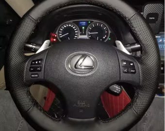 Lexus Steering Wheel Cover | Hand Stitched Microfiber Leather Braid IS250 IS300 ES250