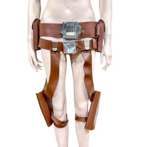Sabine Wren Cosplay Belt – Leather Mandalorian Holster Belt, Star Wars Costume Accessory for Comic-Con & Halloween