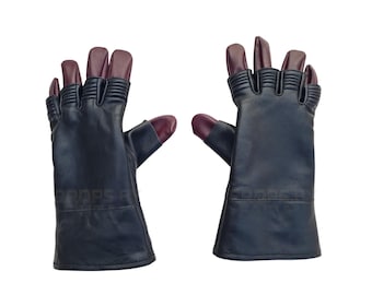 Boba Fett Leather Gloves | Mandalorian hand made Cosplay