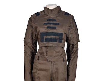 Traje de vuelo de Sabine Wren de Star Wars para cosplay, disfraz mandaloriano para mujer, traje personalizado de 3 piezas
