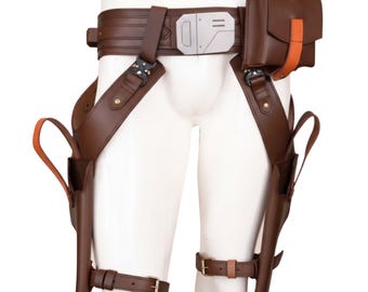 Cinto de couro Mandaloriano da Axe Woves – Cosplay da 3ª temporada de Star Wars