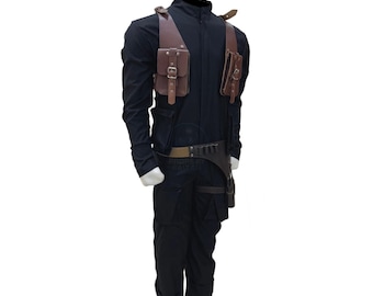 Mono de cosplay de Boba Fett con arnés y funda / Traje de disfraz de Mandalorian de Star Wars