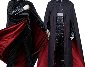 Fantasia de Darth Vader, Traje de Cosplay de Lorde Sith, Capa e Traje de Star Wars, Fantasia de Halloween para Comic Con