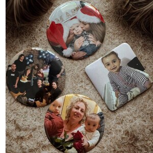 Personalized Magnet &quot;Button&quot; Fridge Magnet, round