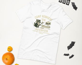 Camp Nowhere '94 Reunion Tee — Retro sommarlägergrafik-T-shirt, en nostalgisk present till lägeralumner