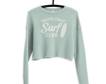 Felpa Retro Surf Club: logo sbiadito, stile vintage californiano